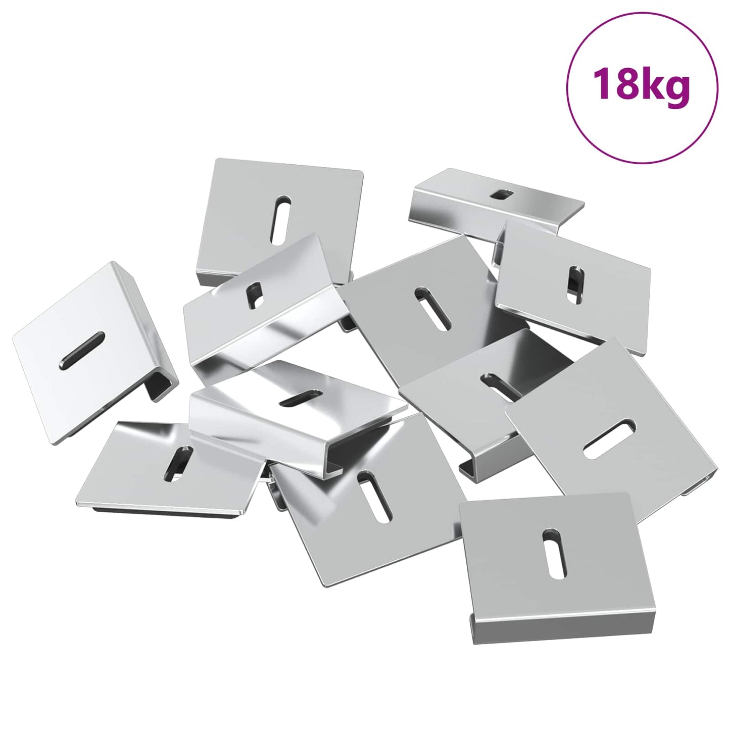 Tükör tartó konzol 340 pcs Nikkel 35 x 30 x 8,3 mm Acél