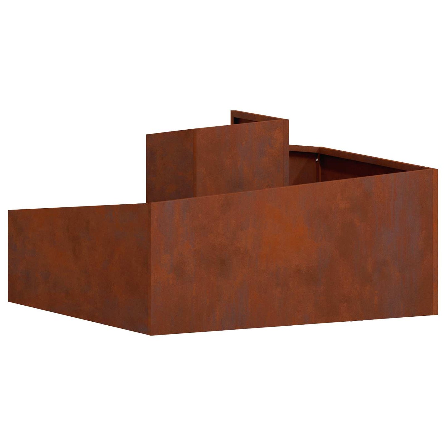 Kerti cserép Rozsdás 80 x 80 x 50 cm Időjárásálló acél