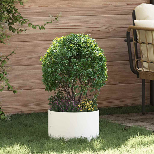 Ültető gyűrű 5 pcs Fehér 30 x 30 x 20 cm Hidegen hengerelt acél