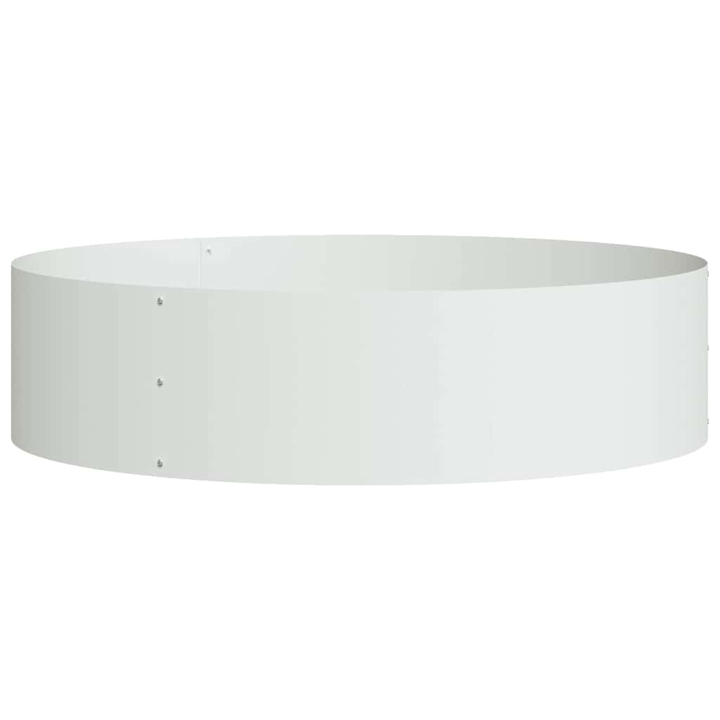 Ültető gyűrű 5 db Fehér 80 x 80 x 20 cm Hidegen hengerelt acél