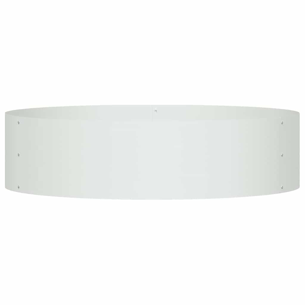 Ültető gyűrű 5 db Fehér 80 x 80 x 20 cm Hidegen hengerelt acél