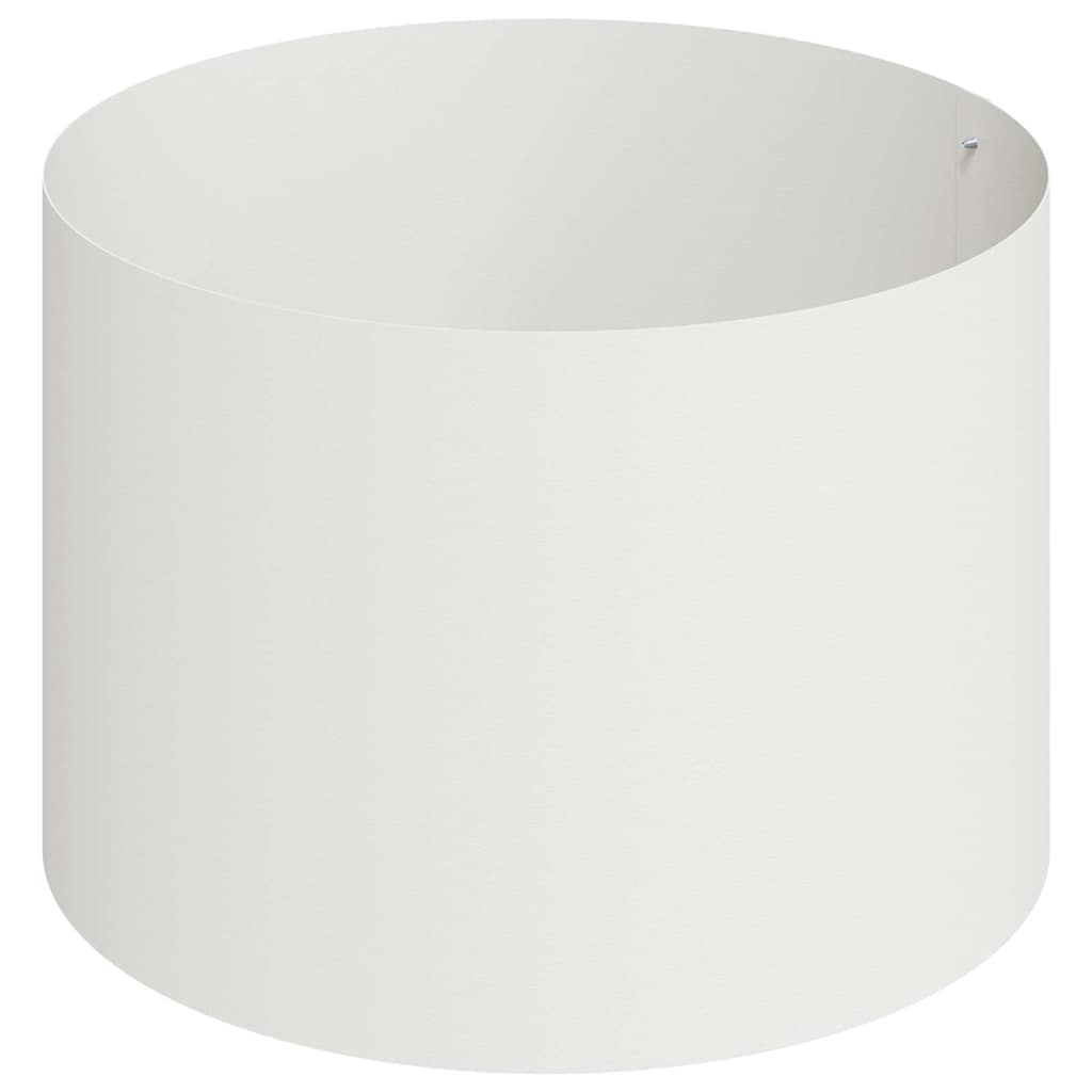 Kerti cserép Fehér 90 x 90 x 20 cm Hidegen hengerelt acél