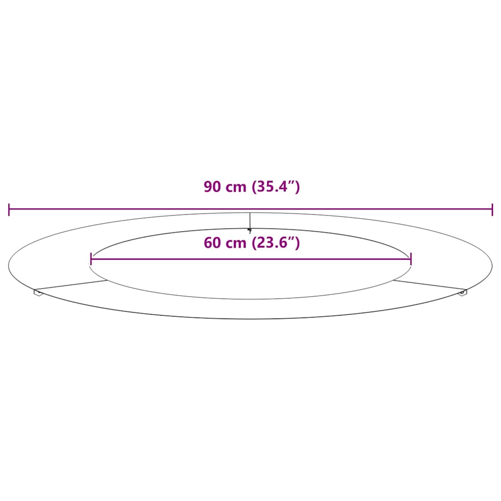 Alkalmas lapos fa gyűrűkhez 5 pcs Fehér Ø60 / 90 cm Acél
