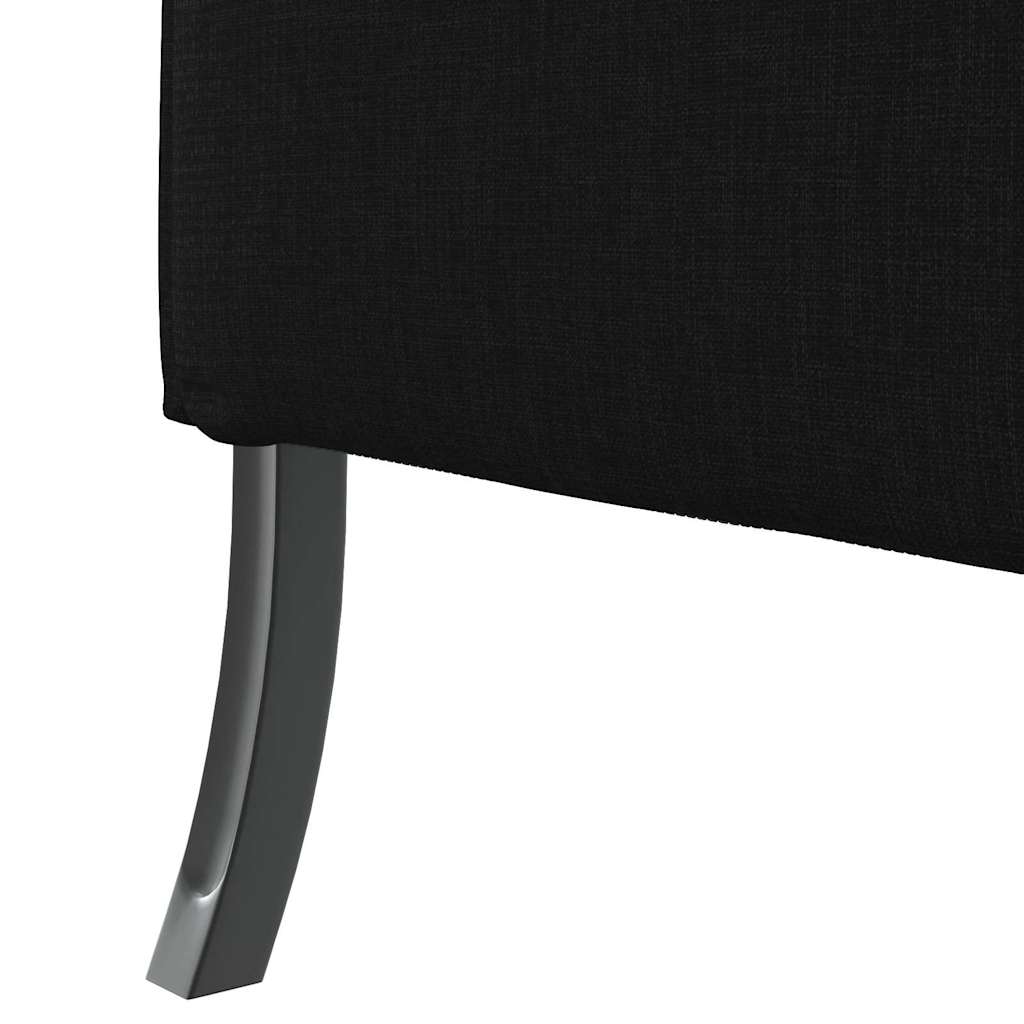 Magas háttámlás szófák 101cm Fekete szövet