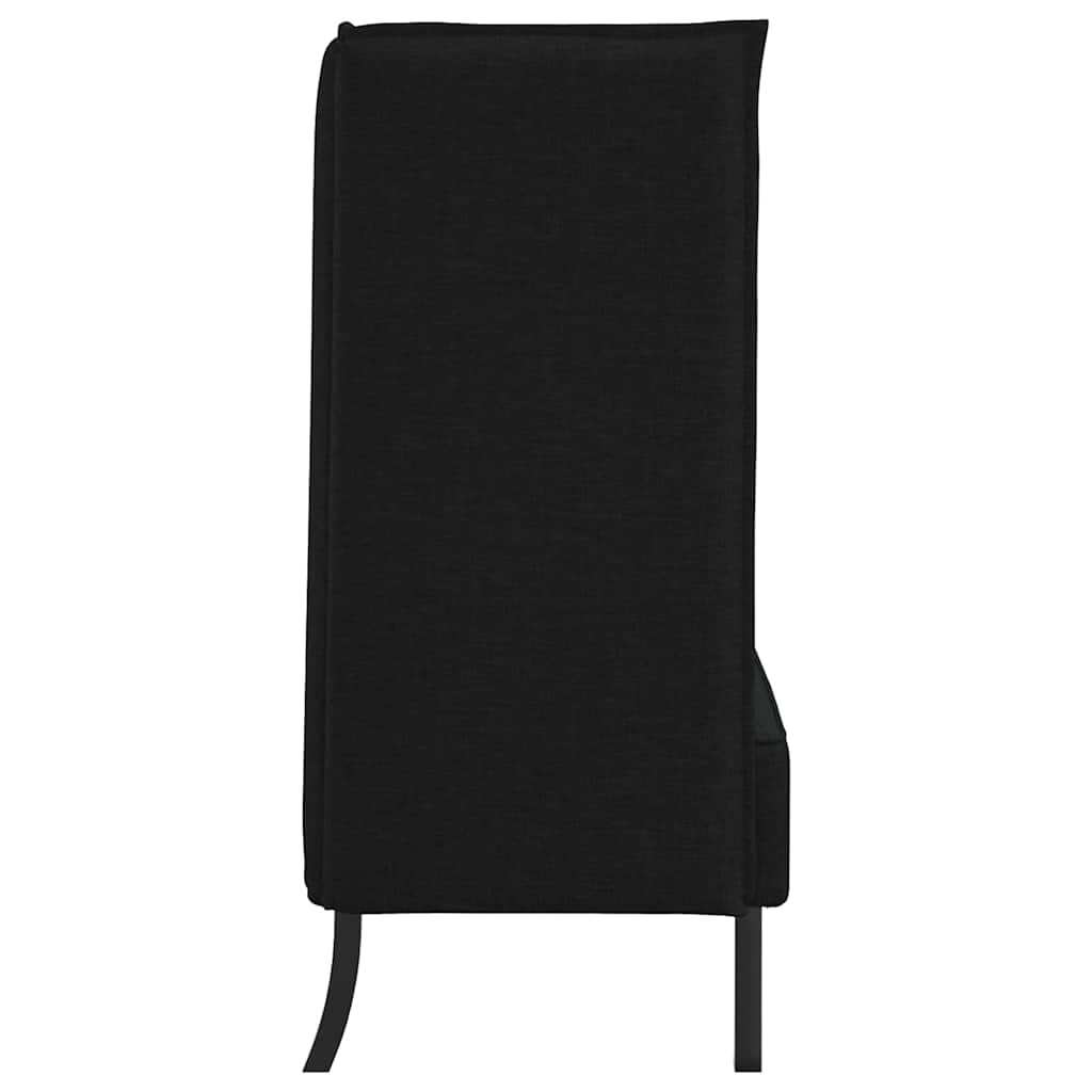 Magas háttámlás szófák 101cm Fekete szövet