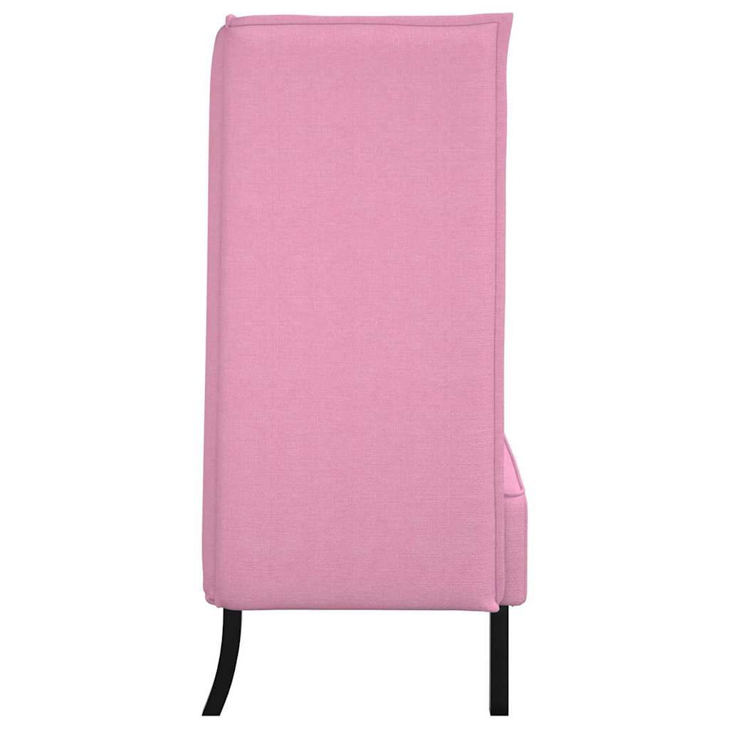 Magas háttámlás szófák 101cm Rózsaszín szövet