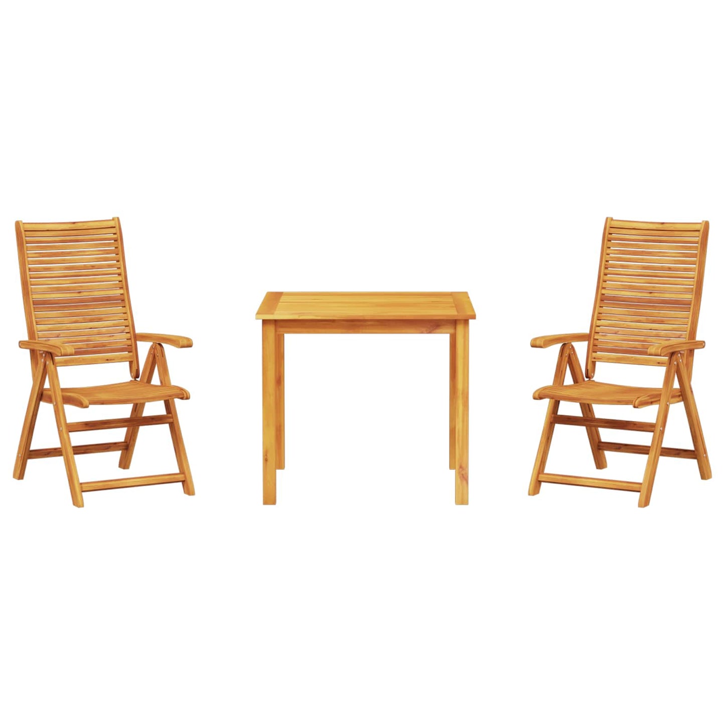 Kert étkező szett 3 pcs Barna Tömör Akácfa
