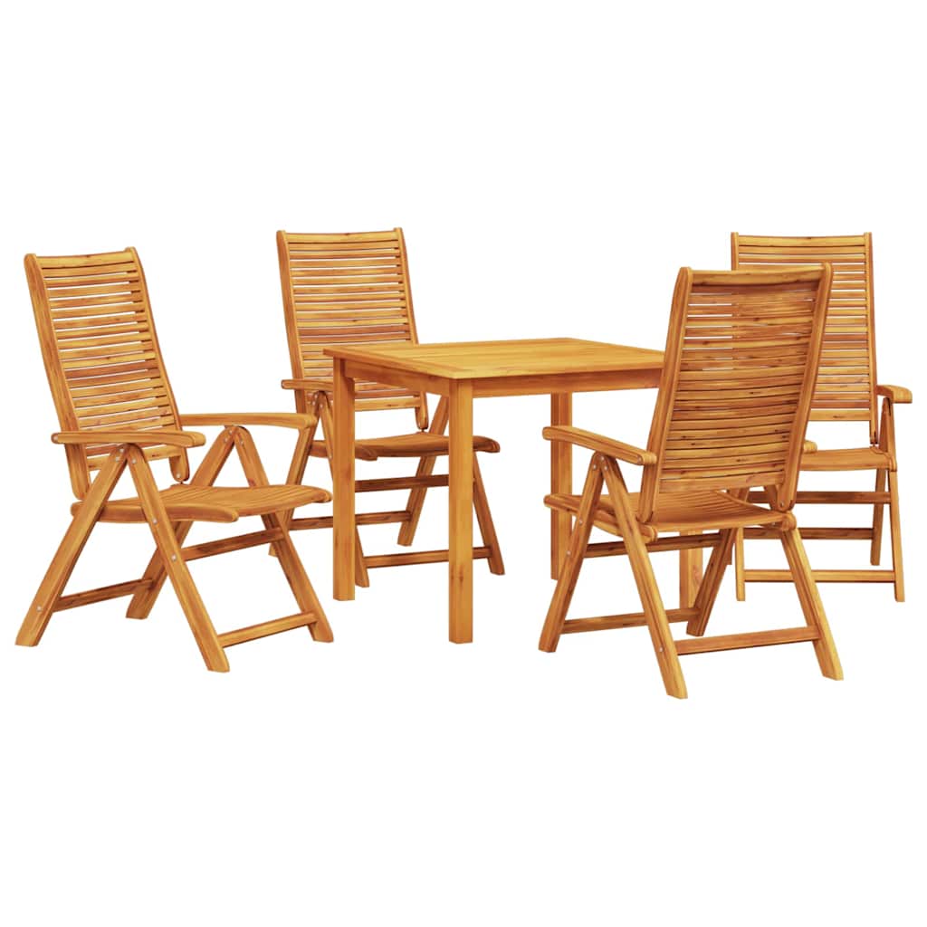 Kert étkező szett 5 pcs Barna Tömör Akácfa