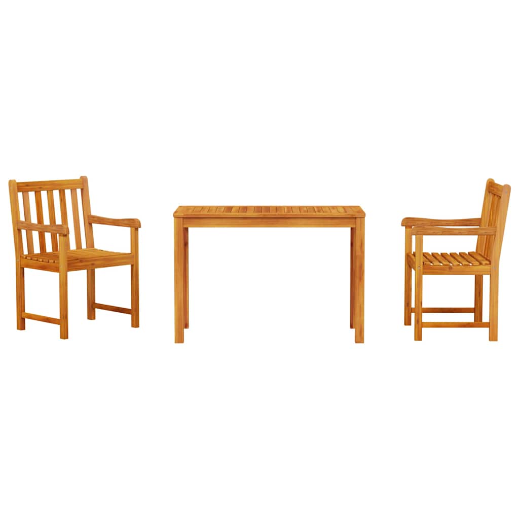 Kert étkező szett 3 pcs Barna Tömör Akácfa