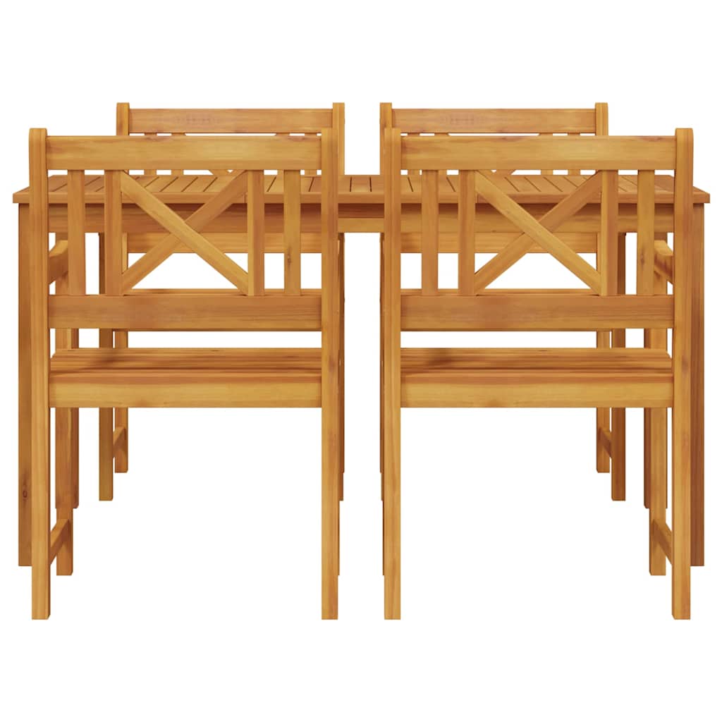Kert étkező szett 5 pcs Barna Tömör Akácfa