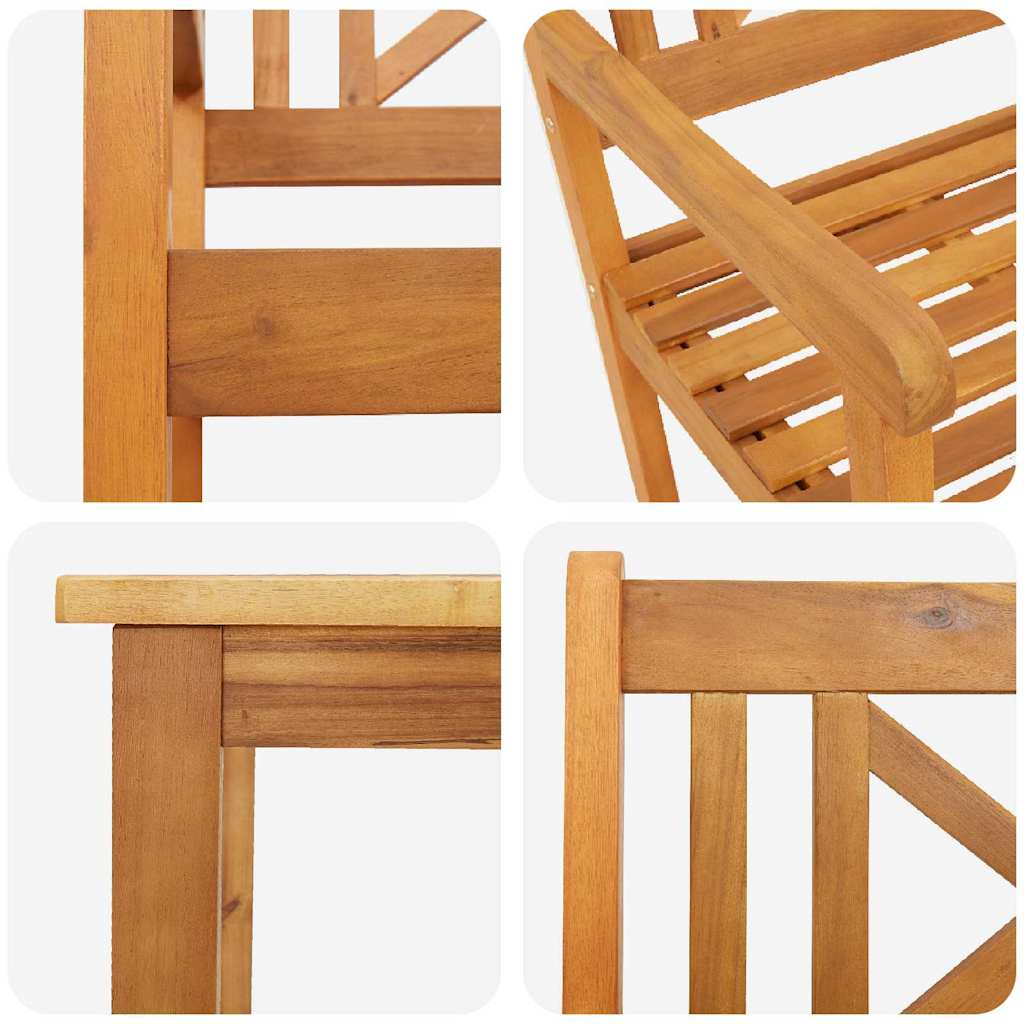 Kert étkező szett 5 pcs Barna Tömör Akácfa