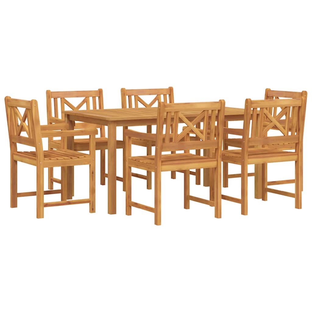 Kert étkező szett 7 pcs Barna Tömör Akácfa