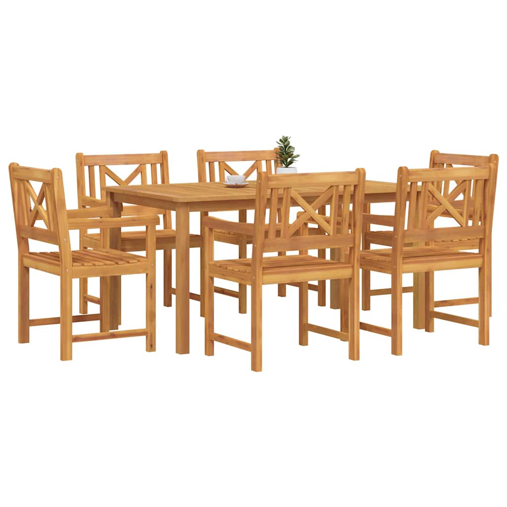 Kert étkező szett 7 pcs Barna Tömör Akácfa
