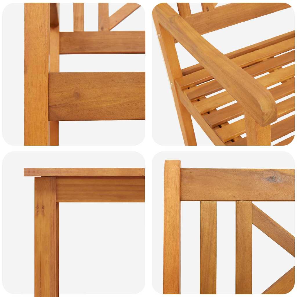 Kert étkező szett 5 pcs Barna Tömör akácfa
