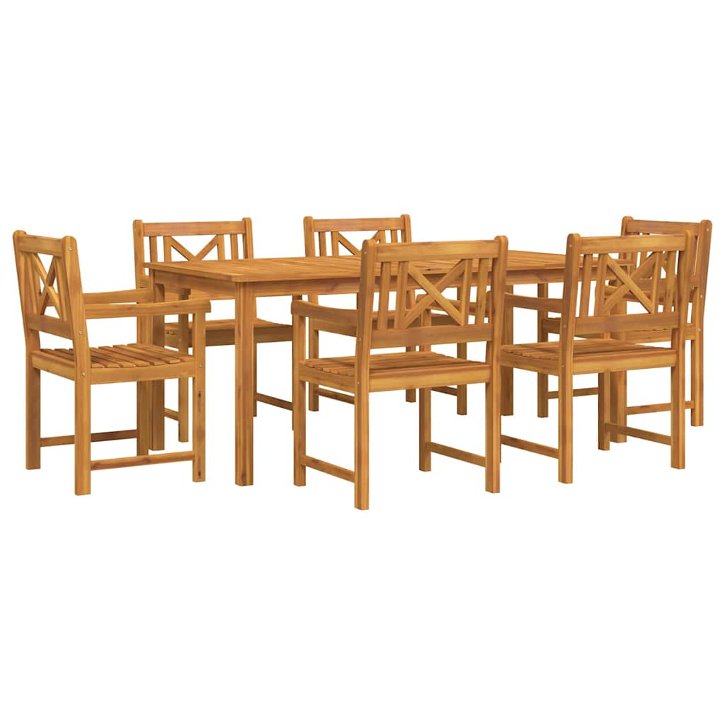 Kert étkező szett 7 pcs Barna Tömör Akácfa