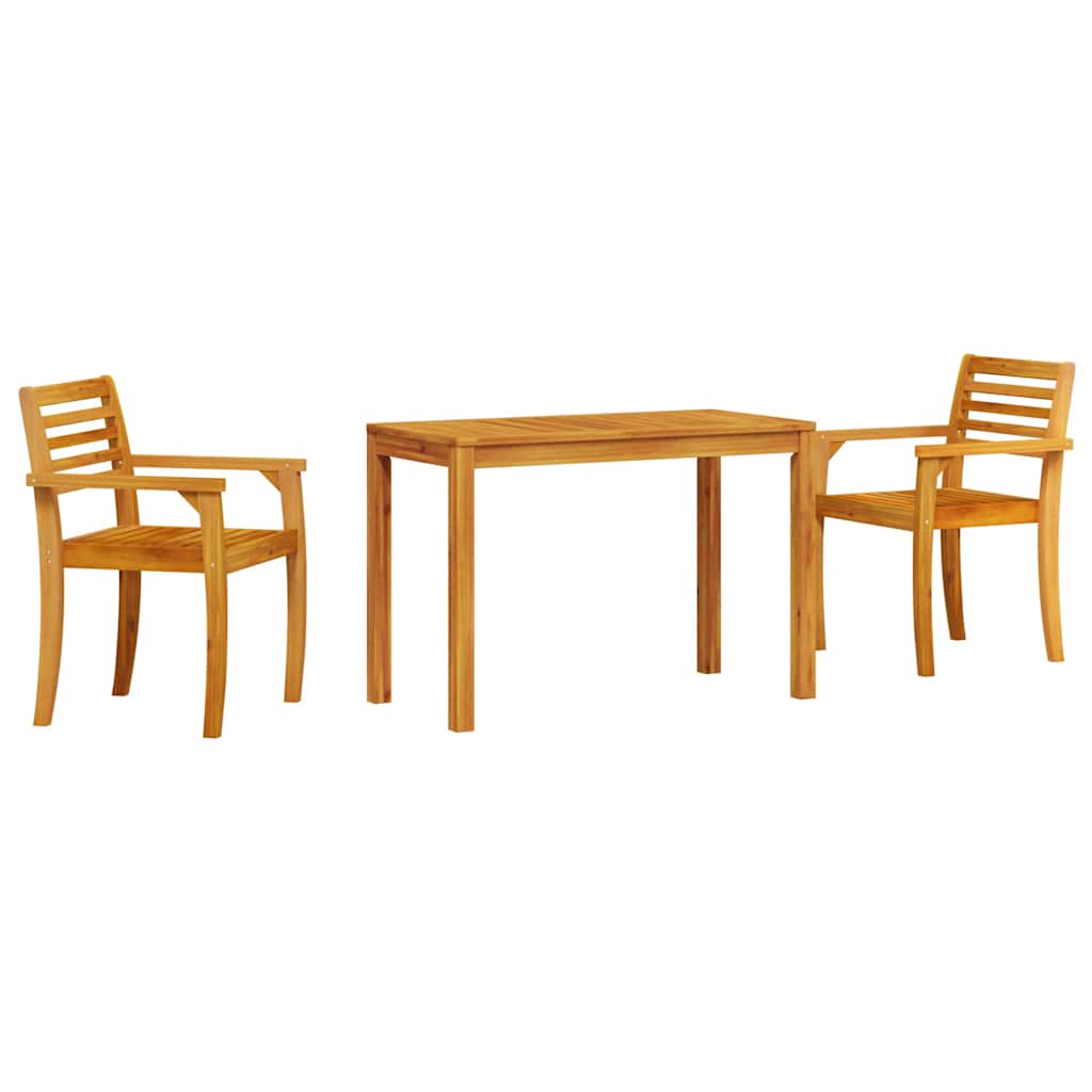 Kert étkező szett 3 pcs Barna Tömör Akácfa