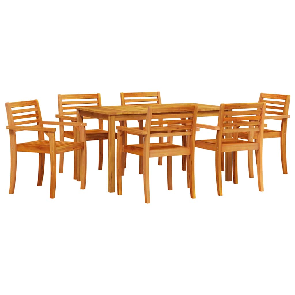 Kert étkező szett 7 pcs Barna Tömör Akácfa