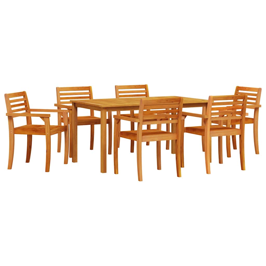 Kert étkező szett 7 pcs Barna Tömör Akácfa