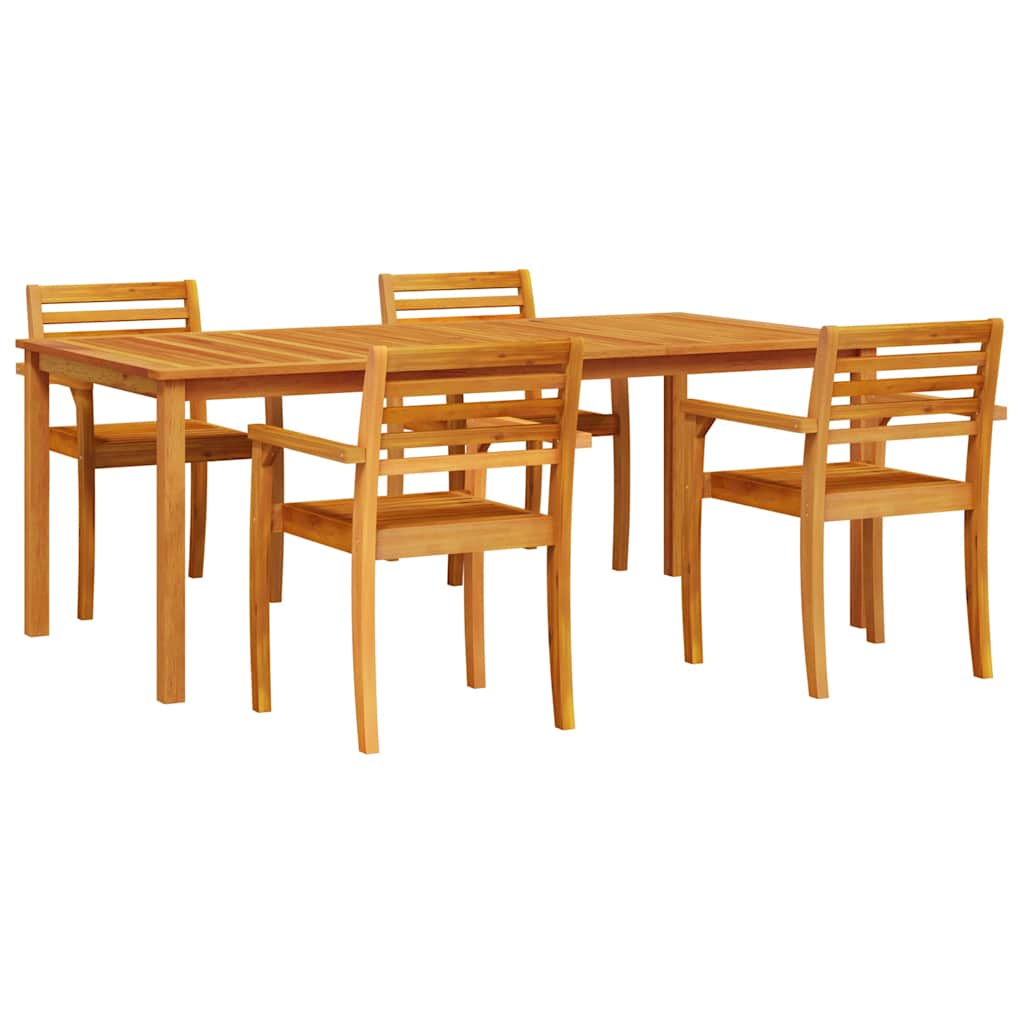 Kert étkező szett 7 pcs Barna Tömör Akácfa