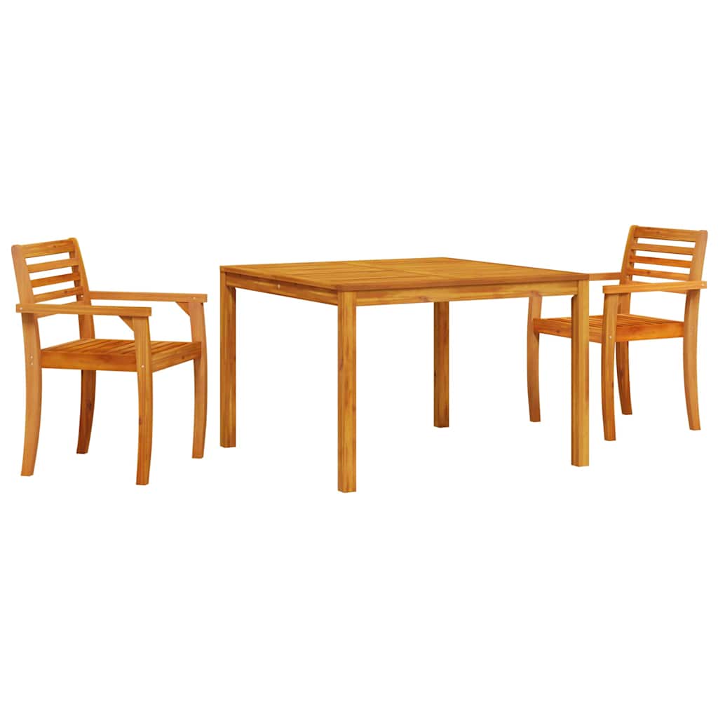 Kert étkező szett 3 pcs Barna Tömör Akácfa