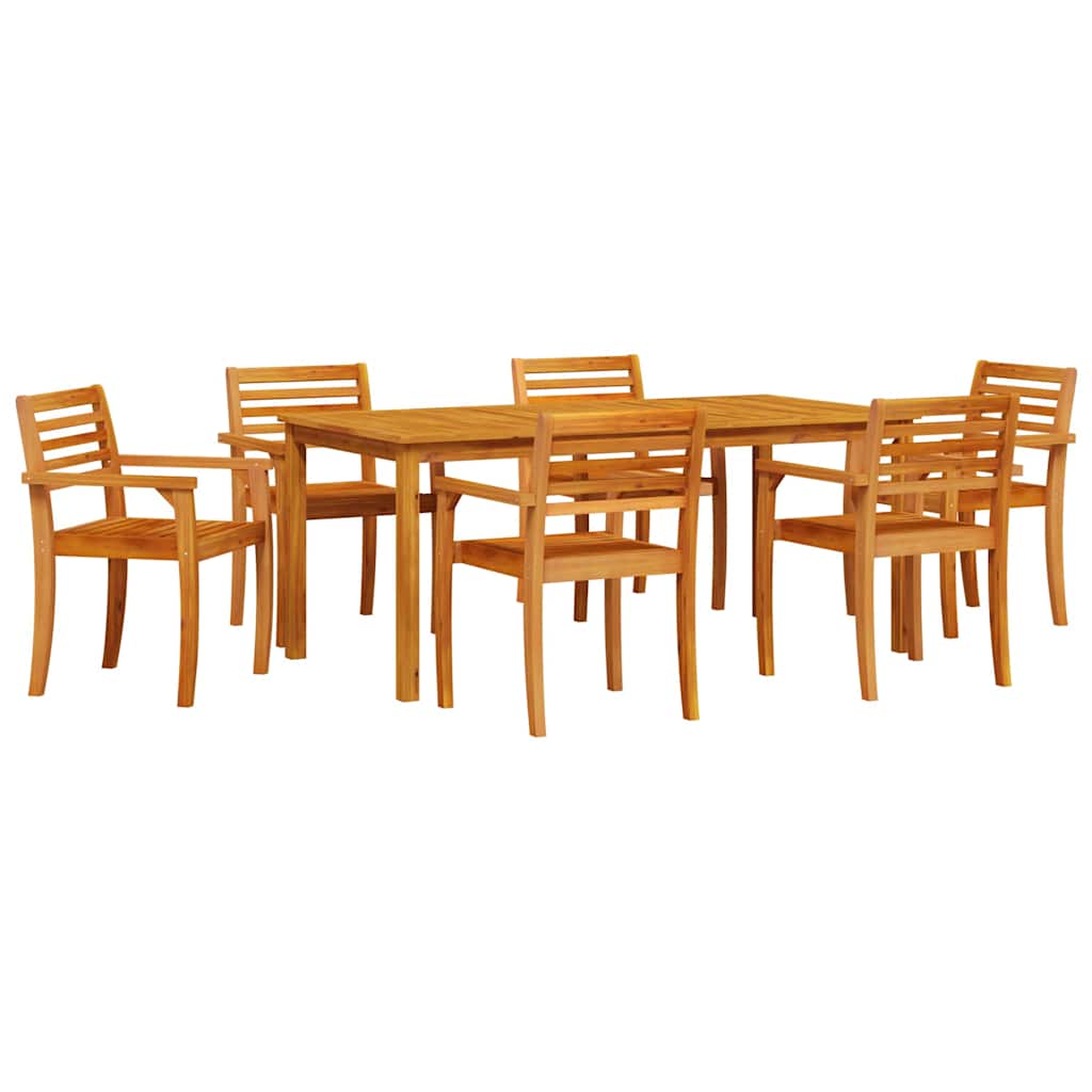 Kert étkező szett 7 pcs Barna Tömör Akácfa