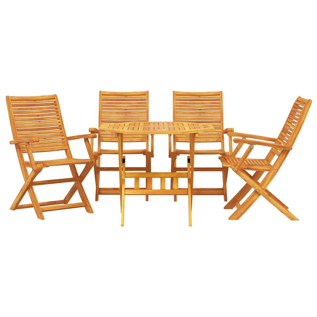 Kert étkező szett 5 pcs Barna Tömör Akácfa