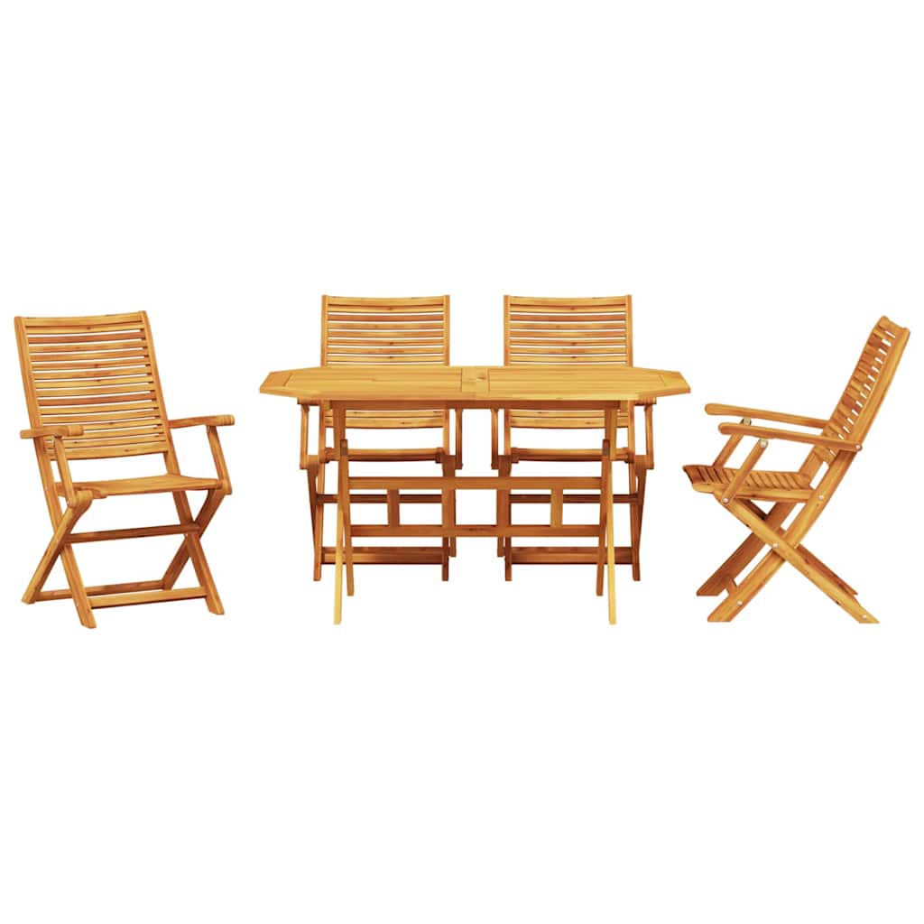 Kert étkező szett 5 pcs Barna Tömör Akácfa