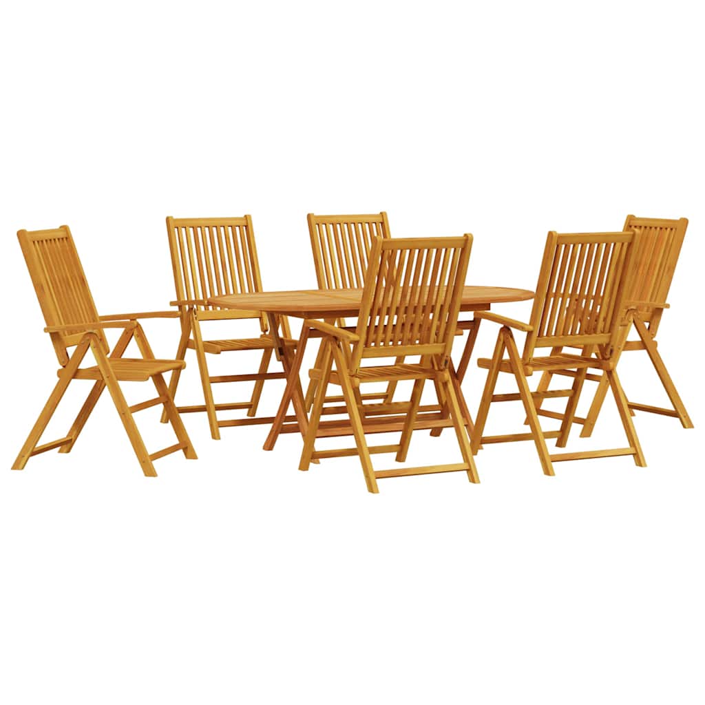 Kert étkező szett 7 pcs Barna Tömör Akácfa
