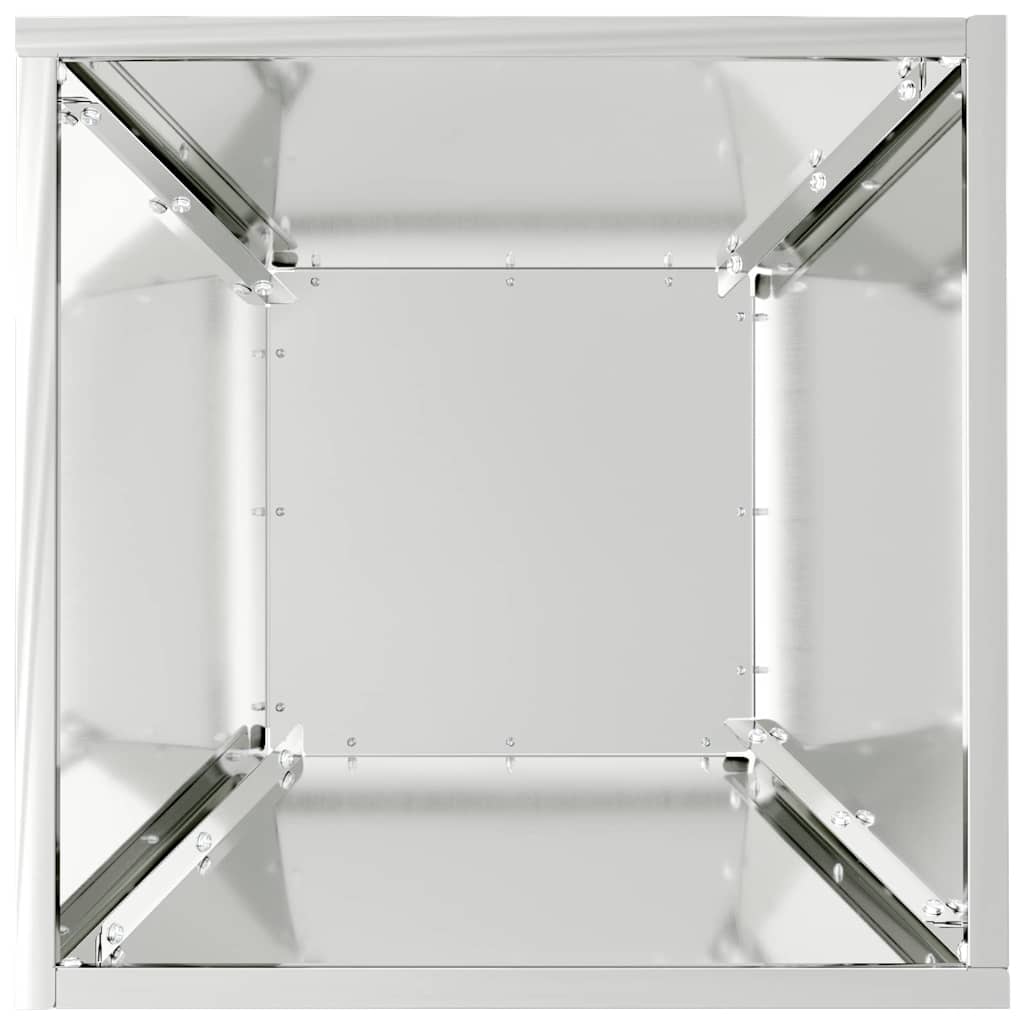 Kerti cserép 5 db Ezüst 35 x 35 x 15 cm Horganyzott acél