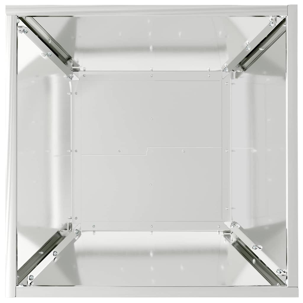 Kerti cserép 5 db Ezüst 40 x 40 x 15 cm Horganyzott acél