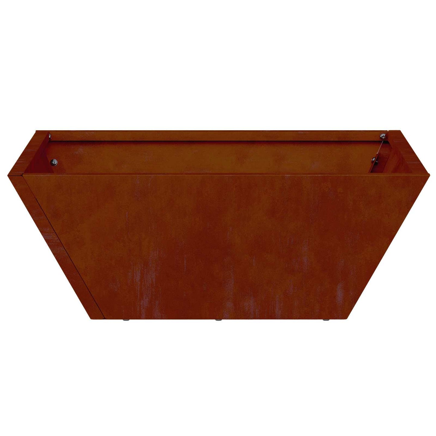 Kerti cserép 5 pcs Rozsdás 40 x 40 x 15 cm Időjárásálló acél