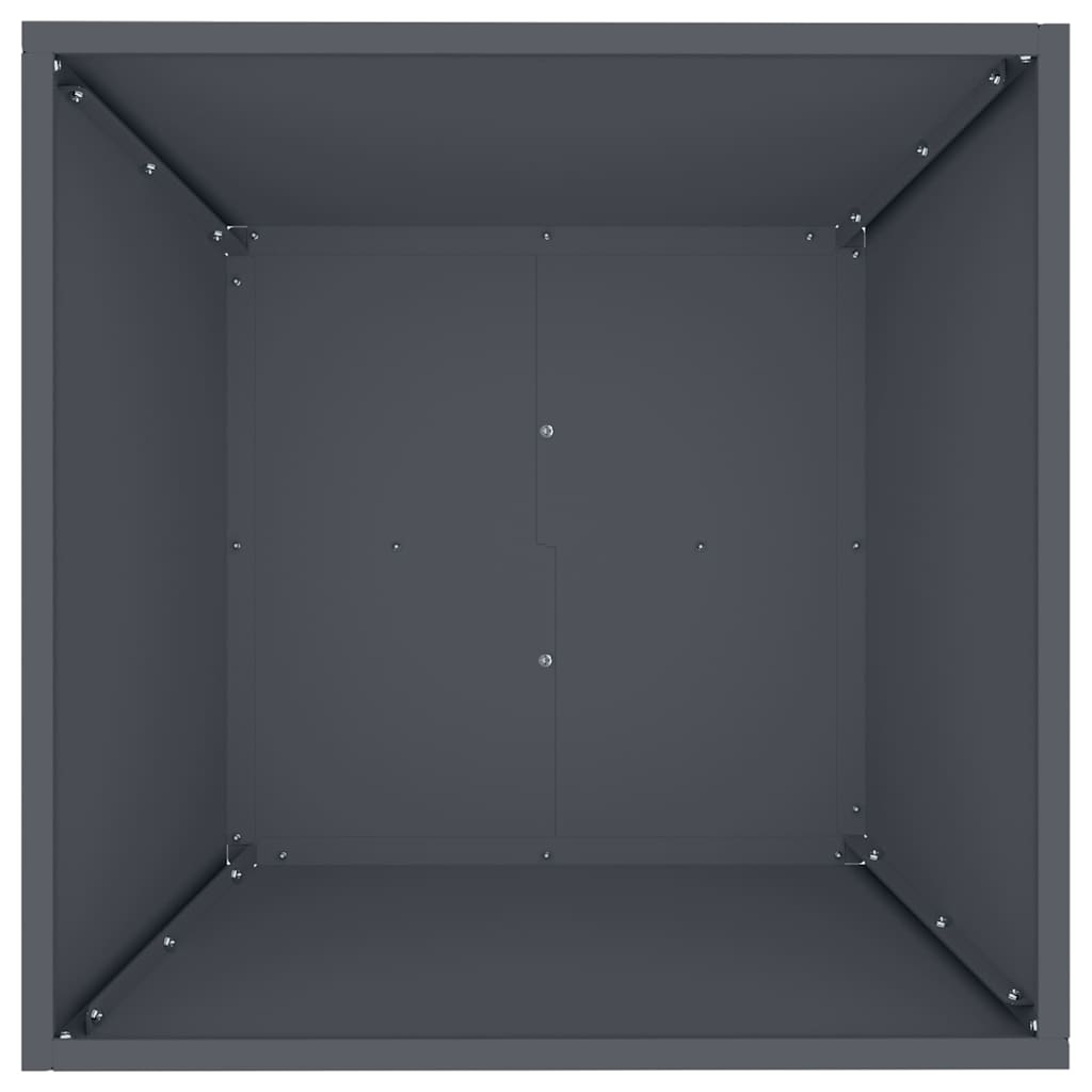 Kerti cserép 5 db Antracit 50 x 50 x 15 cm