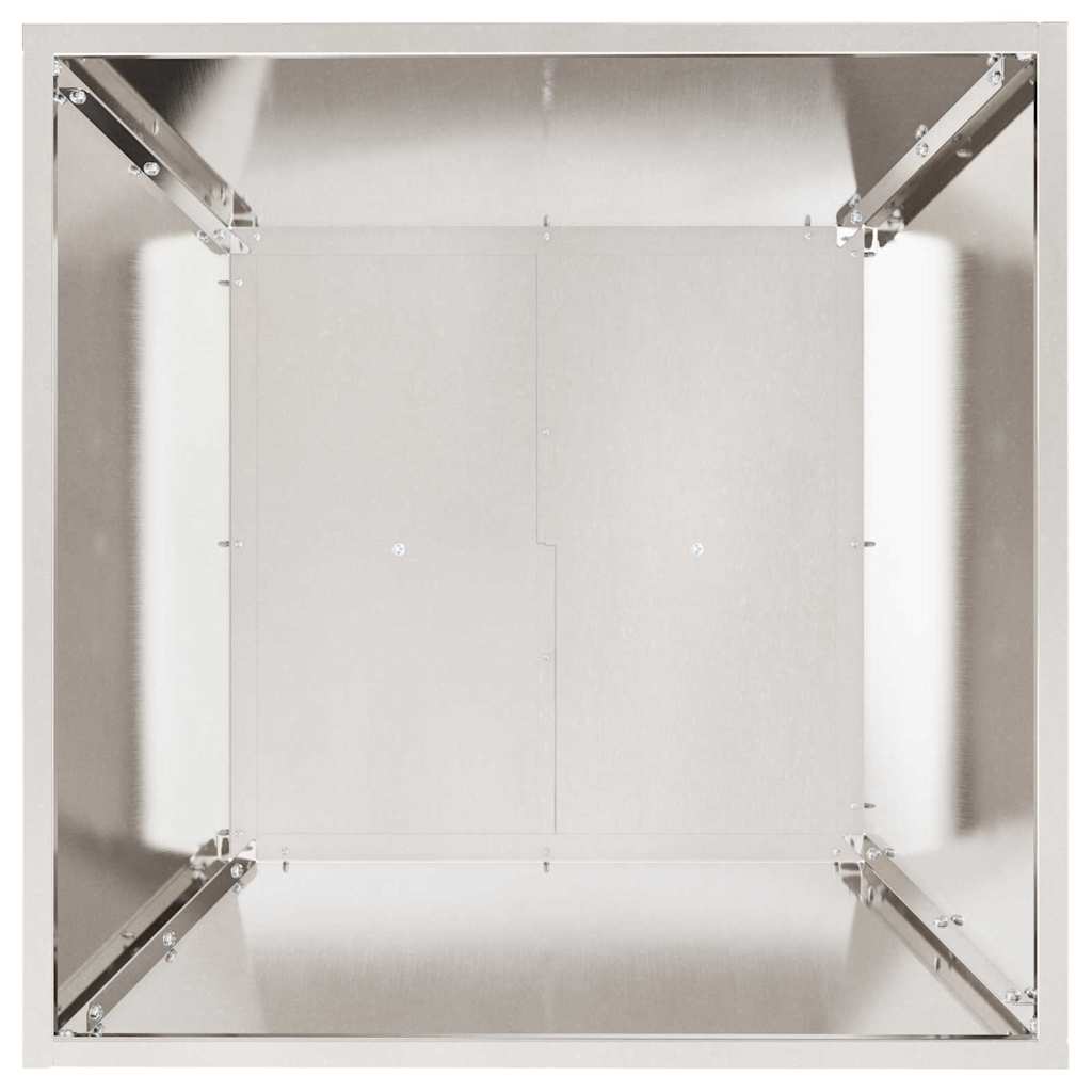 Kerti cserép 5 db Ezüst 50 x 50 x 15 cm Rozsdamentes acél