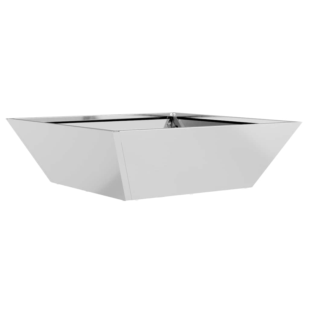 Kerti cserép 5 db Ezüst 50 x 50 x 15 cm Horganyzott acél