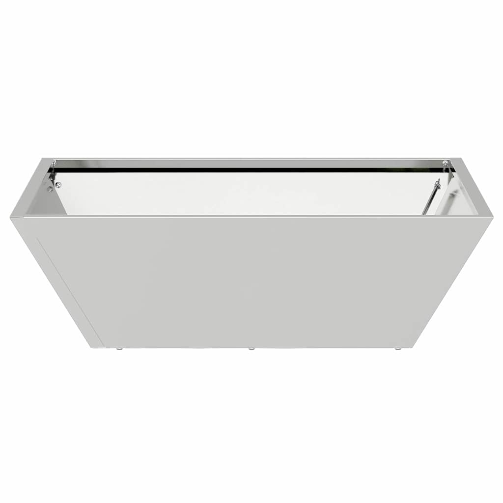 Kerti cserép 5 db Ezüst 50 x 50 x 15 cm Horganyzott acél