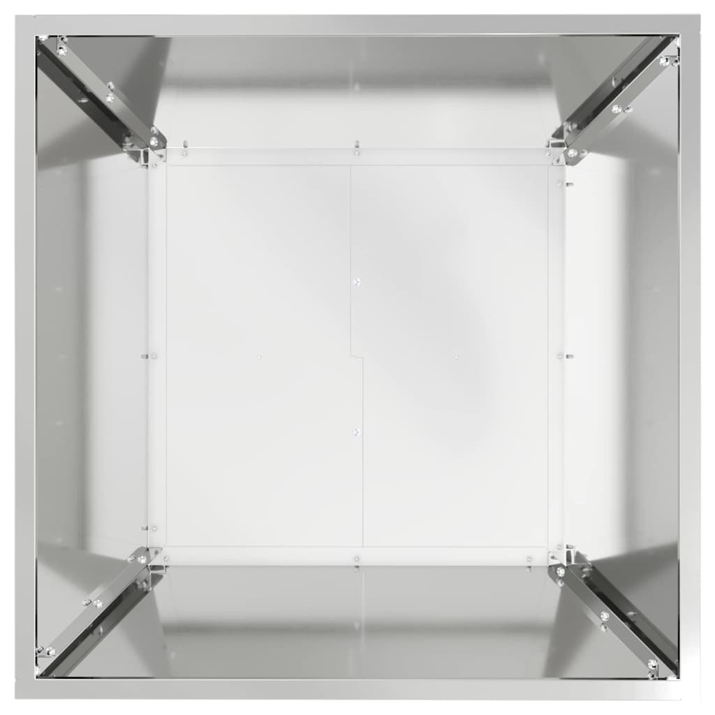 Kerti cserép 5 db Ezüst 50 x 50 x 15 cm Horganyzott acél