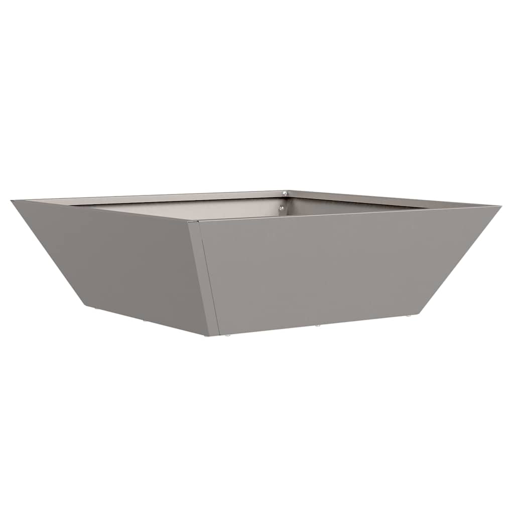 Kerti cserép 5 db Rozsdás 50 x 50 x 15 cm Időjárásálló acél