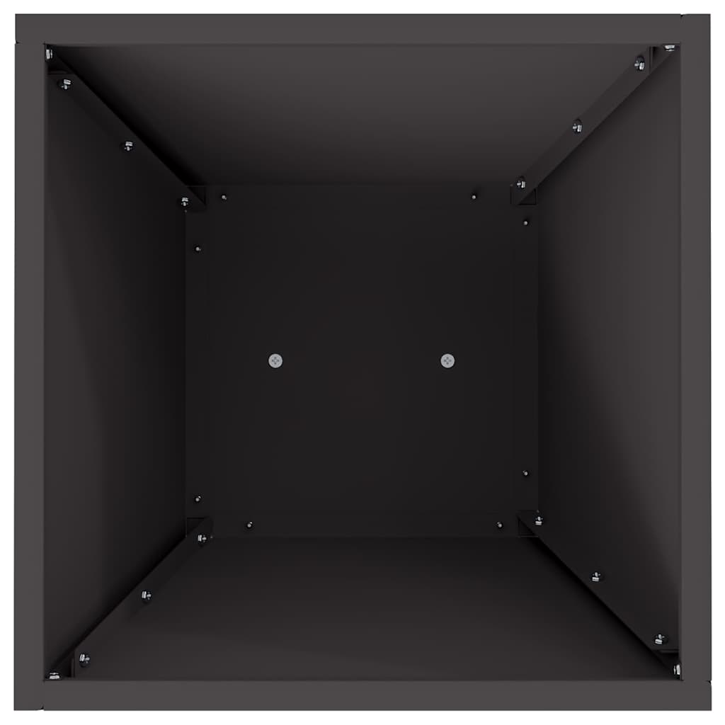 Pillér Ültető 2 db Fekete 35 x 35 x 73 cm