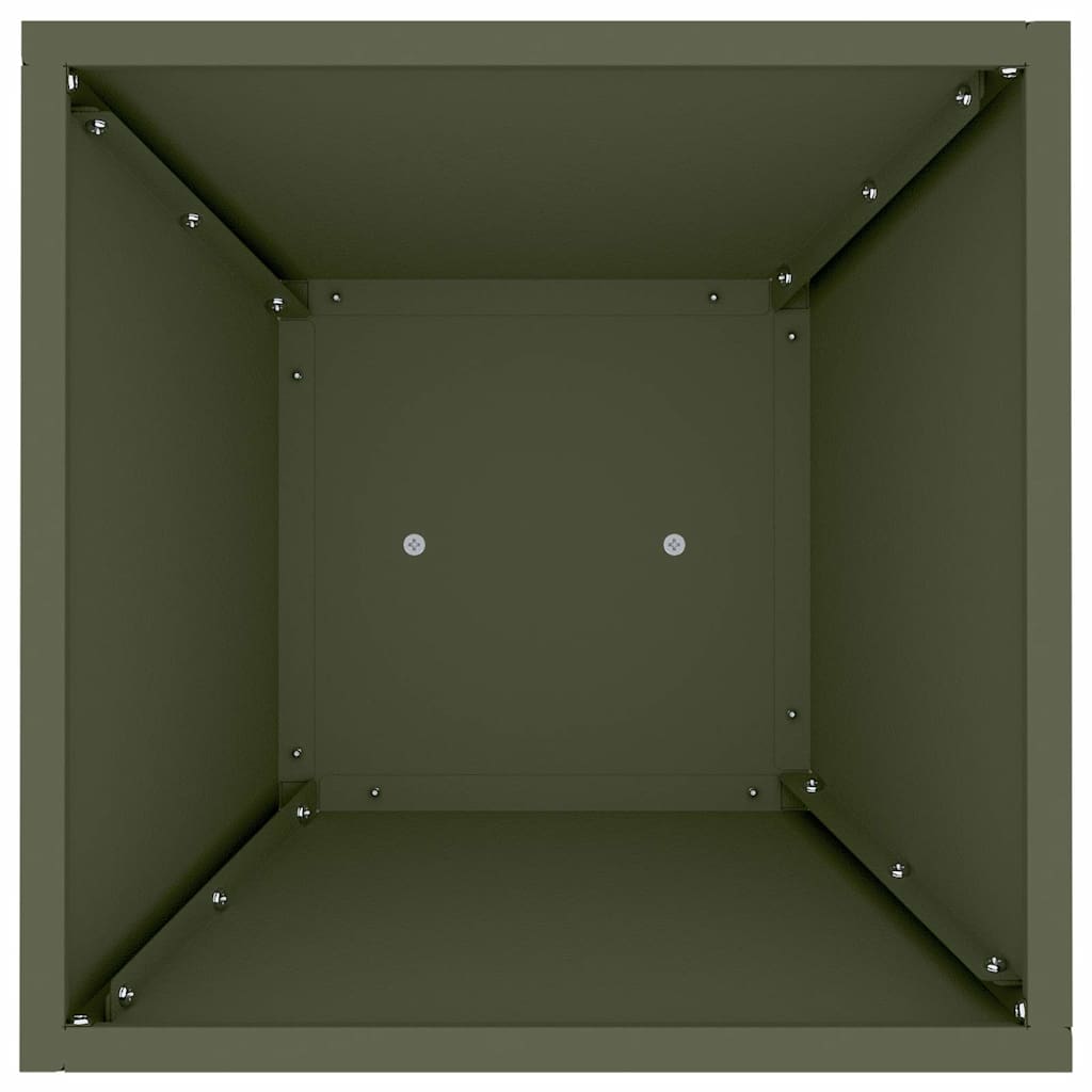 Pillér Ültető 2 db Olívazöld 35 x 35 x 73 cm