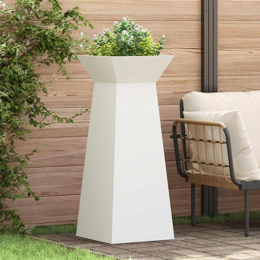 Pillér Ültető 2 pcs Fehér 40 x 40 x 100 cm