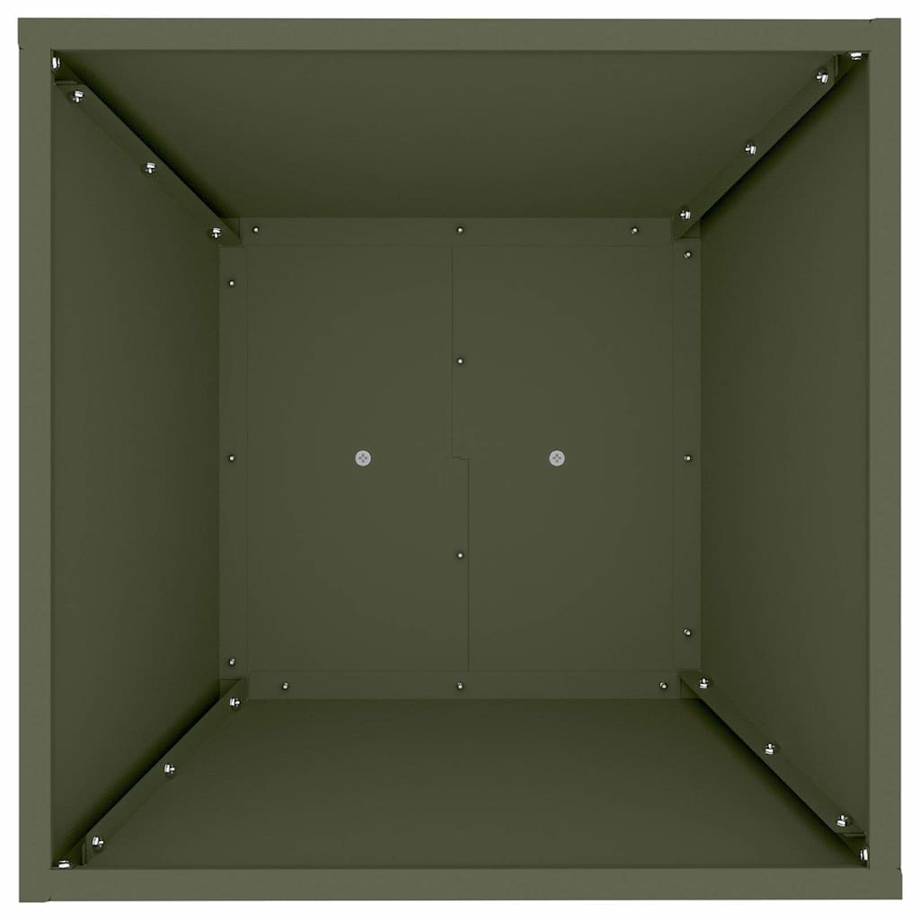 Pillér Ültető 2 db Olívazöld 40 x 40 x 100 cm