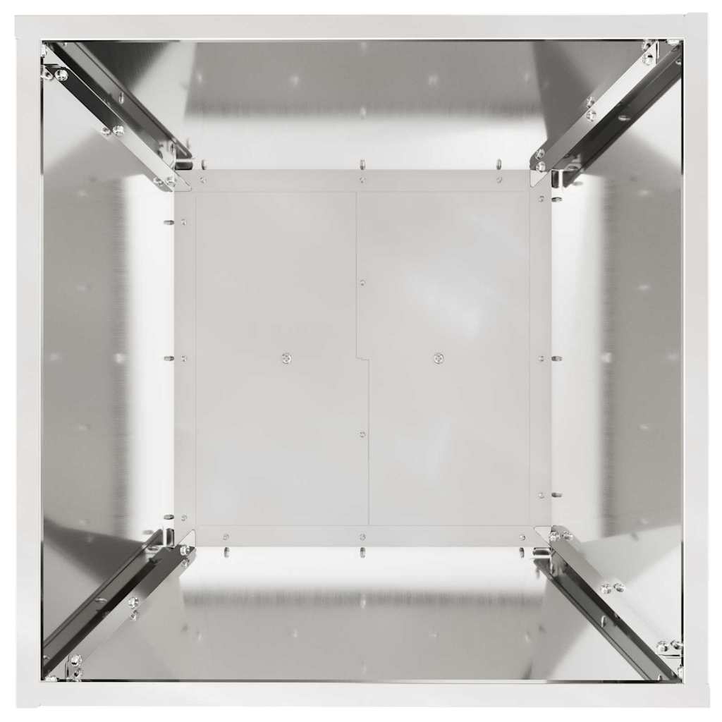 Pillér Ültető Ezüst 40 x 40 x 100 cm