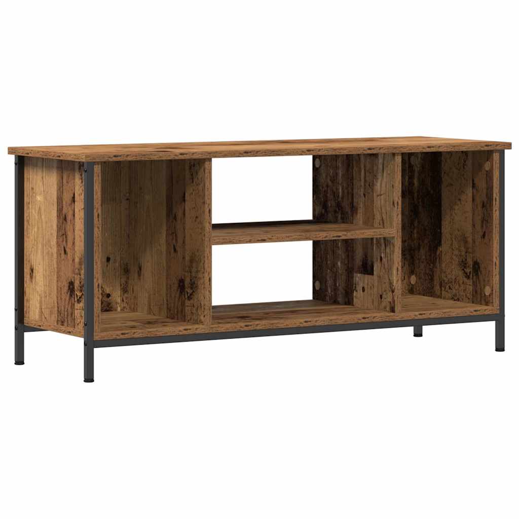 TV szekrény 102 x 35 x 45 cm Öreg fa Szerelt Fa