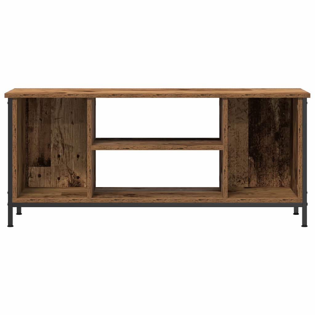TV szekrény 102 x 35 x 45 cm Öreg fa Szerelt Fa