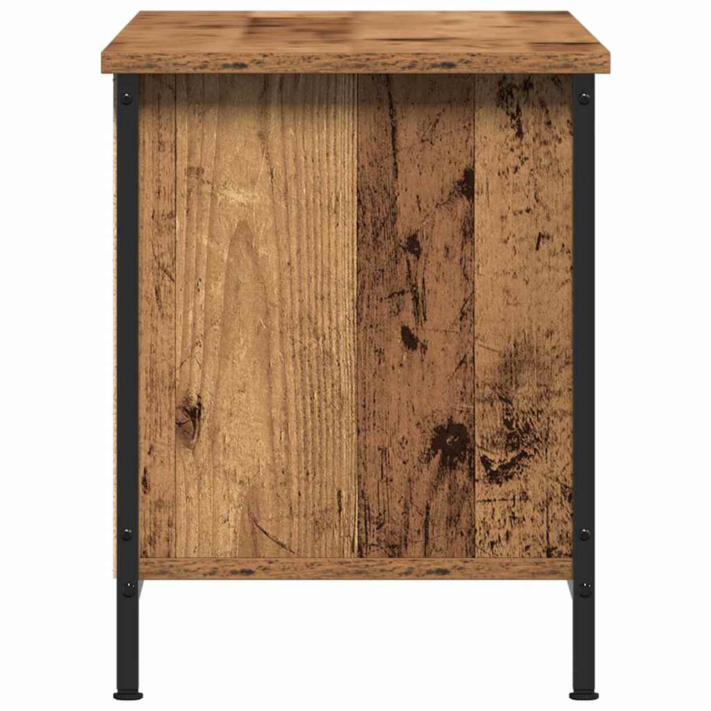 TV szekrény 102 x 35 x 45 cm Öreg fa Szerelt Fa