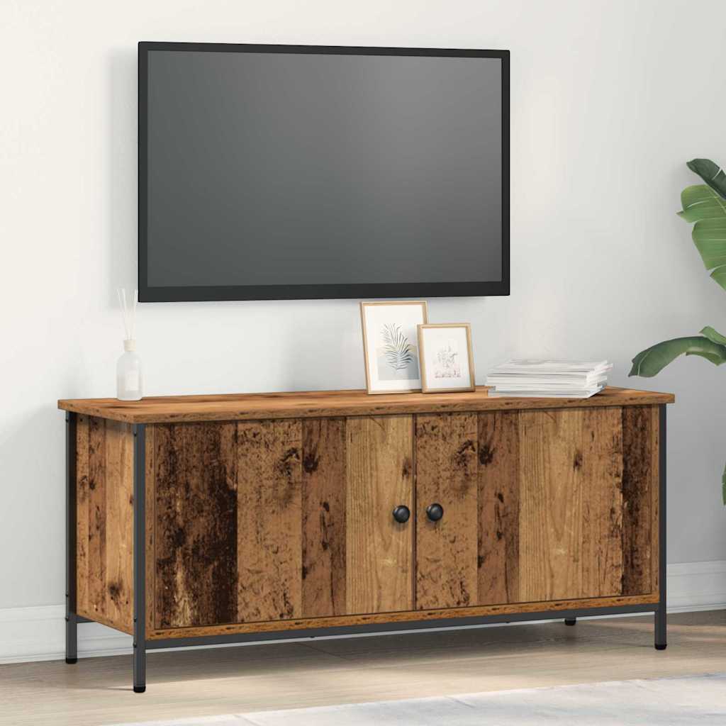 TV szekrény 100 x 35 x 45 cm Öreg fa Szerelt Fa