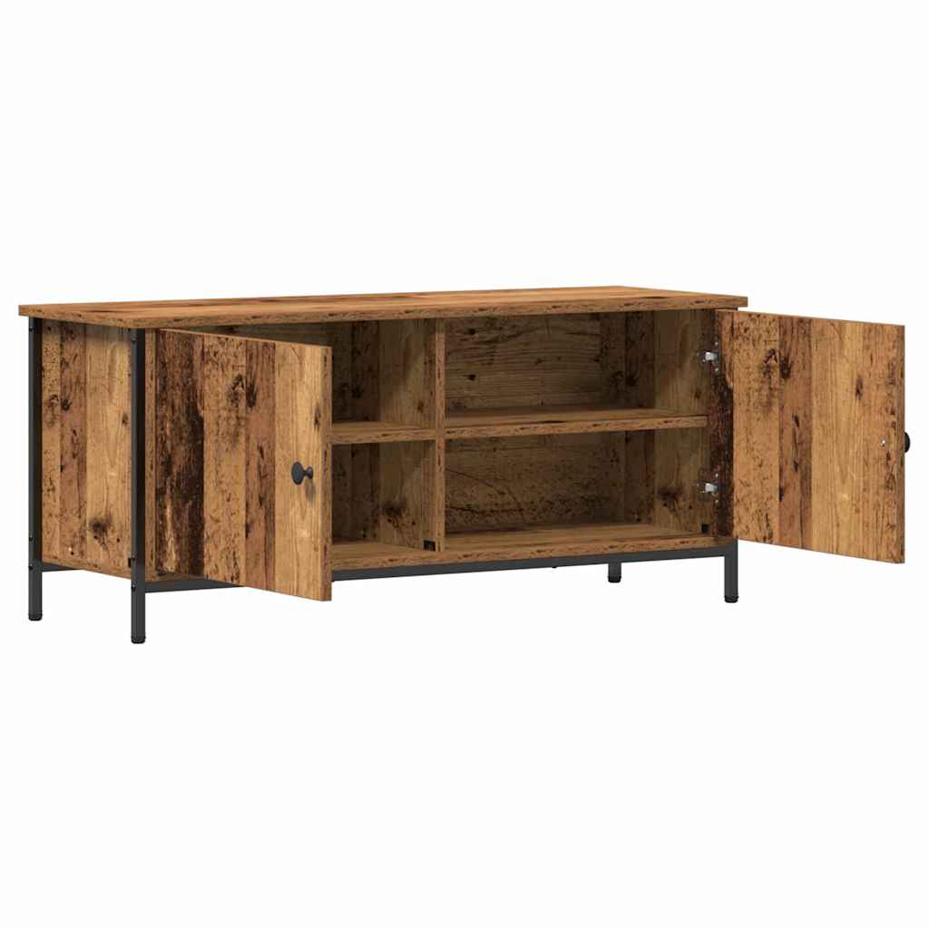 TV szekrény 100 x 35 x 45 cm Öreg fa Szerelt Fa