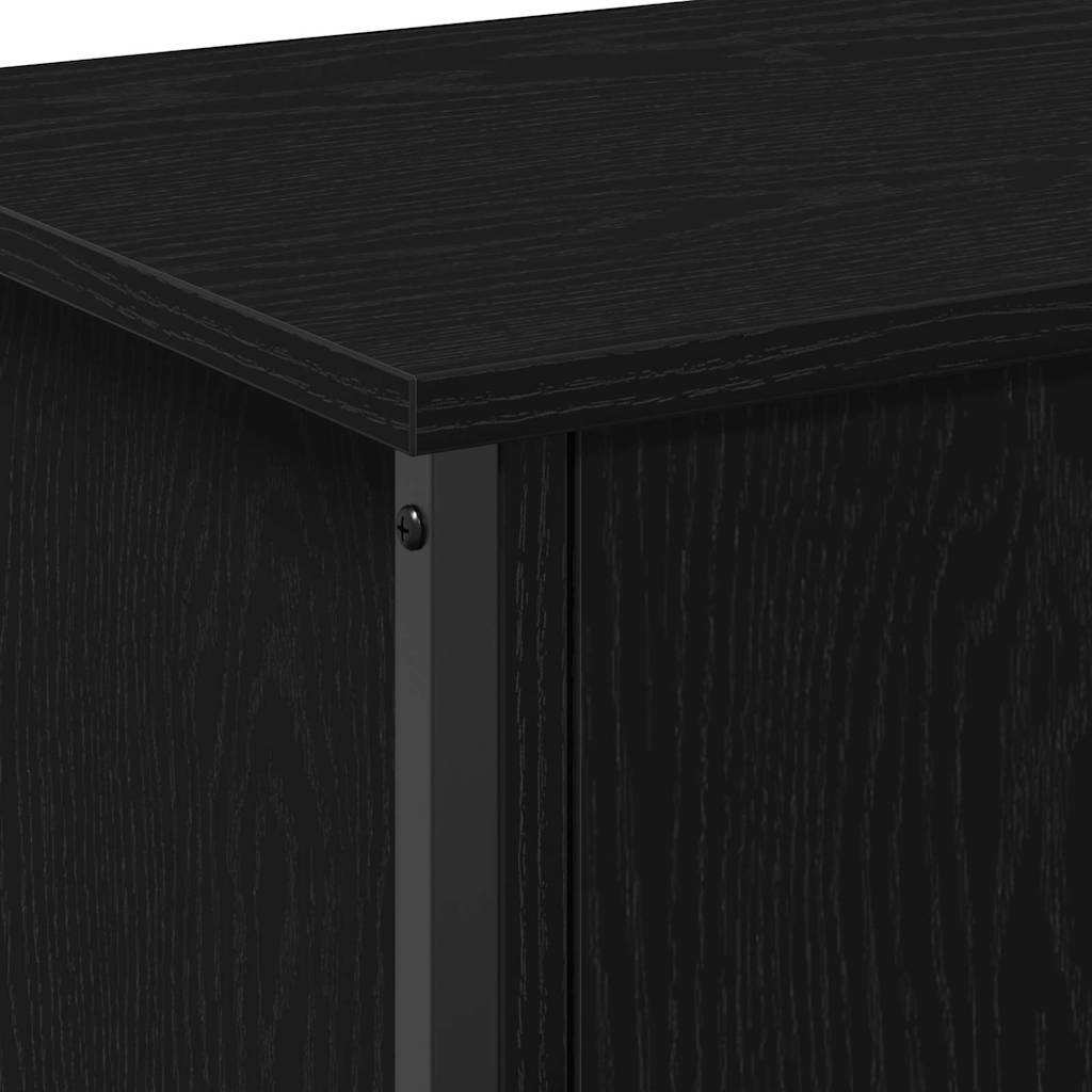 TV szekrény 100 x 35 x 45 cm Fekete tölgy Szerelt Fa