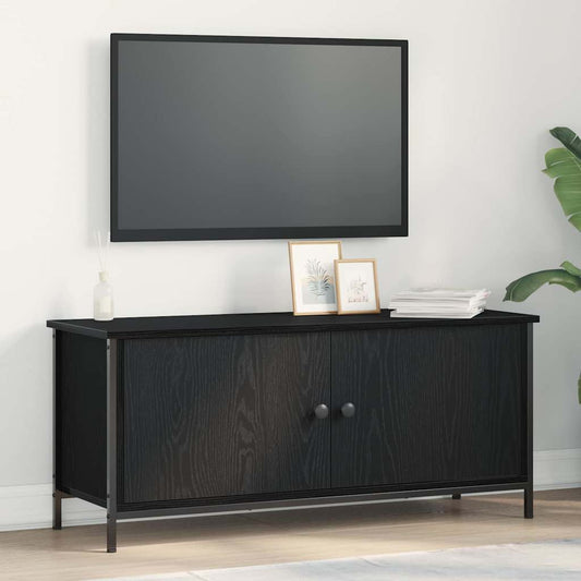 TV szekrény Fekete tölgy 100 x 35 x 45 cm Faanyag