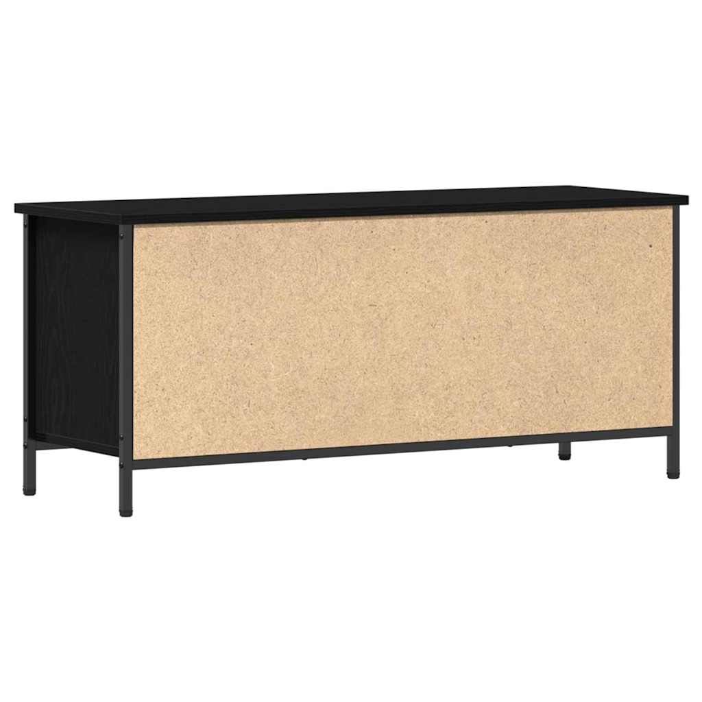TV szekrény 100 x 35 x 45 cm Fekete tölgy Szerelt Fa